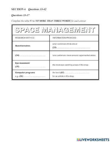 Ielts listening test 3(book 1 part 4)