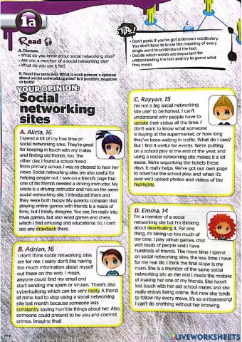 Form 4 Unit 1a Reading - Let's Chat