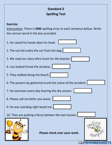 Spelling Test