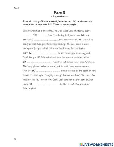 Reading Comprehension