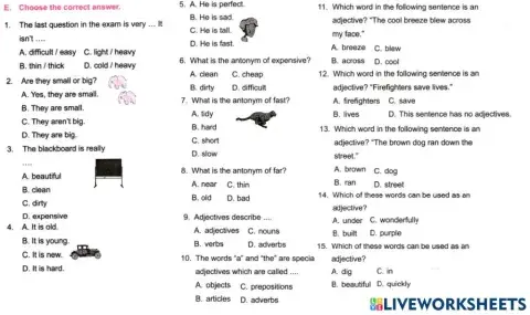 Sm sd 4 english adjectives 1