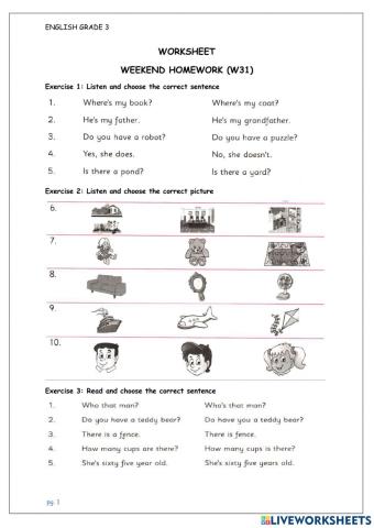 G3 - W31 - Weekend WS