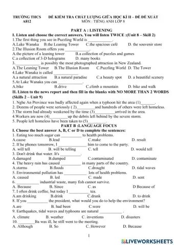 Mid-term s2 - GRADE 8