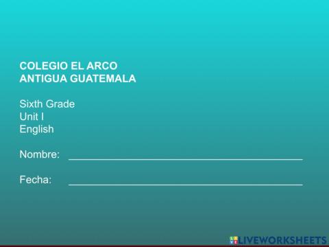 English zone gt  - unit 1 - 6