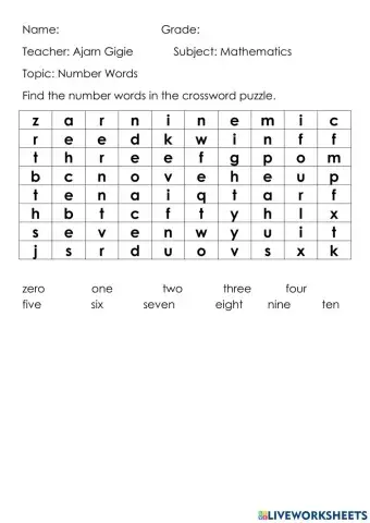 Number Words