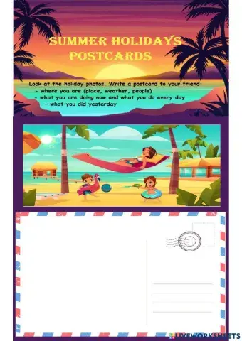 Holiday postcards