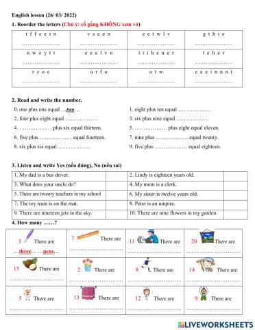 Group 2 - Number + plural review