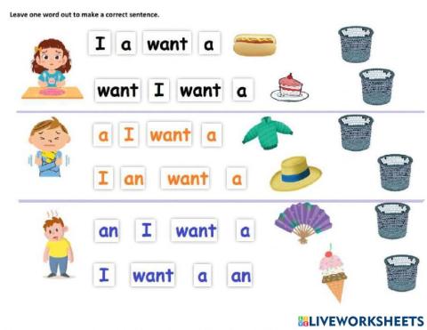 Sight word WANT