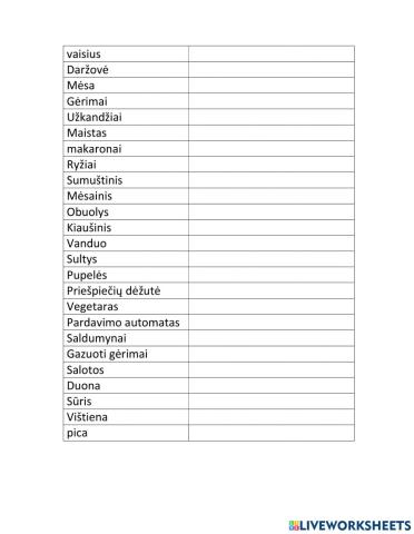 5th grade Unit 5 words