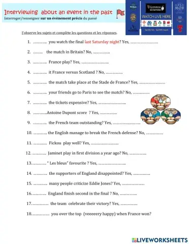 The 6 nations finale