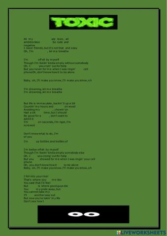 Toxic song