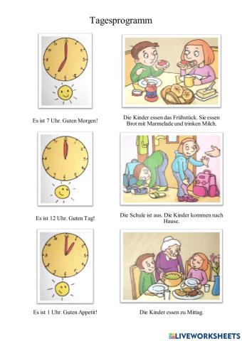Tagesprogramm