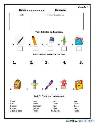 Unit 3: Lesson 1 - Grade 1 - Next move