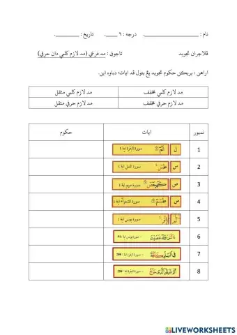 Mad Lazim Kalimi & Harfi