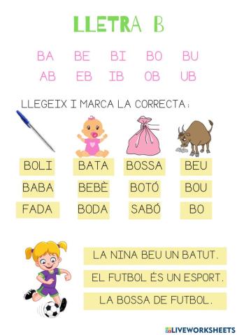 Lectura lletra B