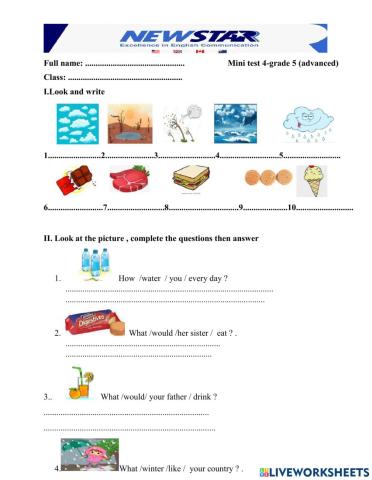 Minitest 4 -level advance - grade 5