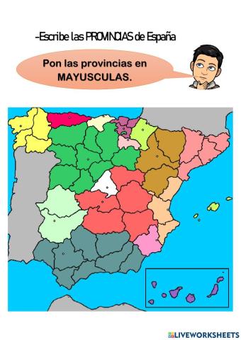 Provincias de ESPAÑA