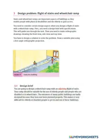 Isometric design for ramp and wheelchair