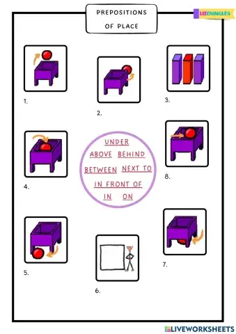 Prepositions of place