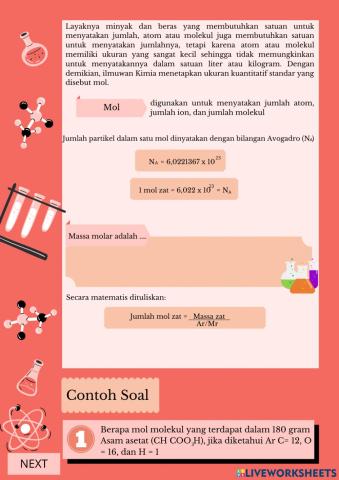 Stoikiometri Massa Molar