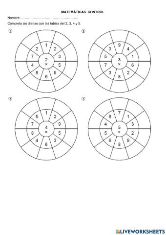 Tablas 2-3-4-5