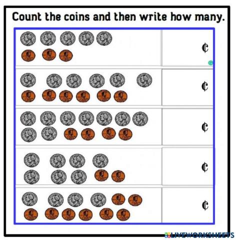 Counting Pennies and Nickels