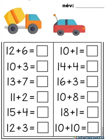 Matek + gyakorlás 20