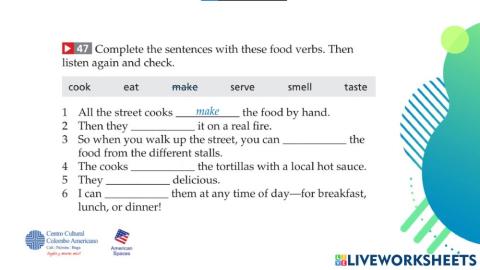 Food verbs