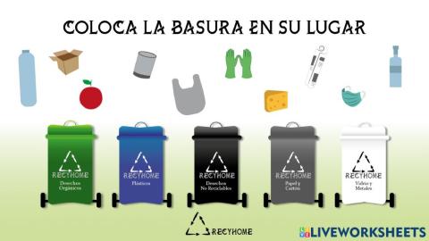 Reciclaje en el hogar