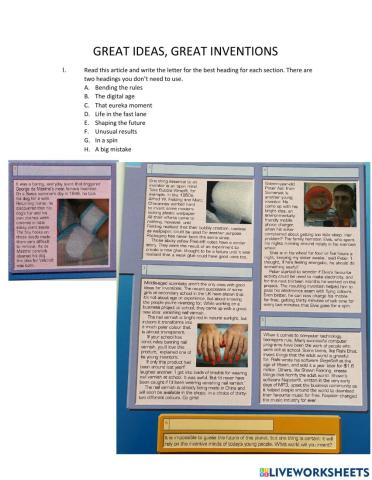 Great ideas, great inventions