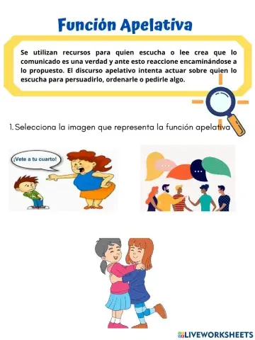 Función Apelativa del lenguaje