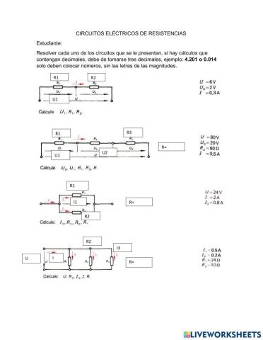Circuitos de Resistencias Eléctricas
