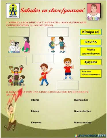 Saludos en clase-guaraní