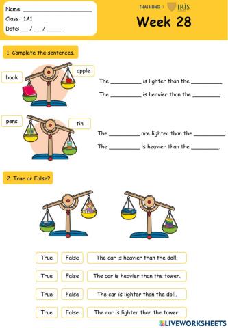 G1 - W28 - mass and capacity