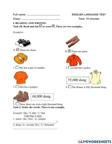 Unit 17: How much is the T-shirt?