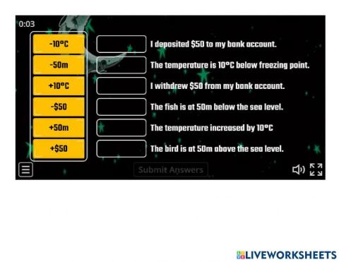 Integers in Real Life