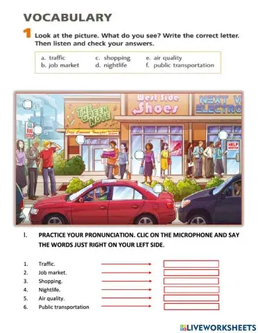 Vocabulary in the city