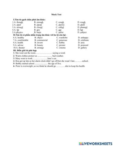 Mock test