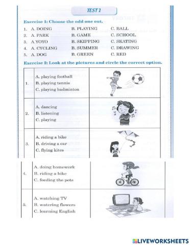 Unit 19: They are in the park.