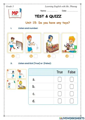 English 3 - Unit 15 - Test review