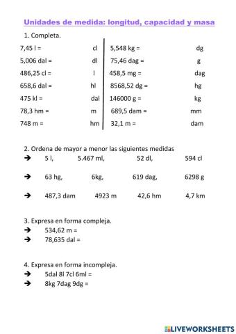 Unidades de medida ( Actividad 2 no se hace )