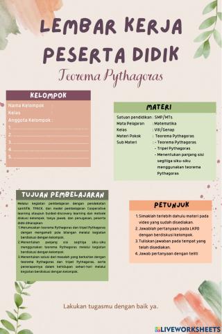 E-LKPD Teorema Pythagoras