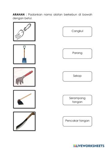 Mengenal alatan berkebun
