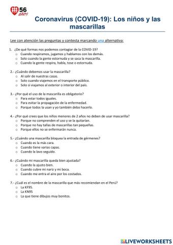 Comprensión de lectura