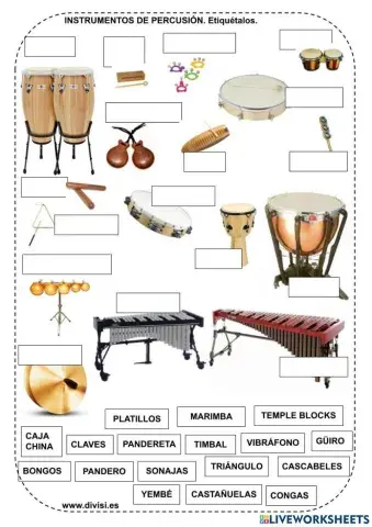 Instrumentos de percusión