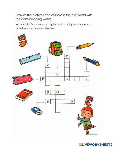 Class objects crossword
