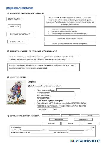 Rev. industrial y francesa