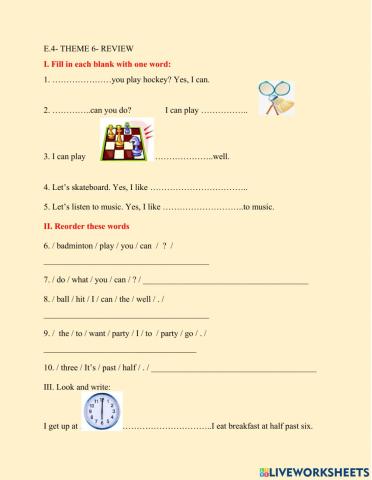 E.4- theme 6- review