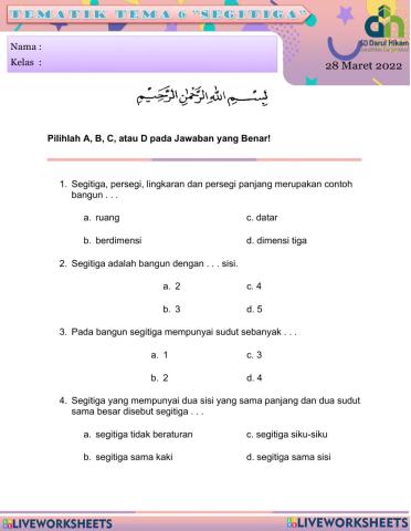 Sifat-sifat Segitiga