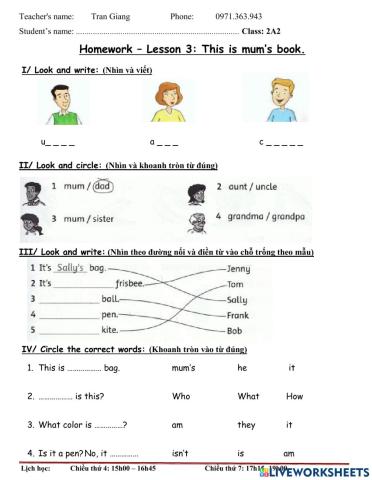 3. this is my mum's book